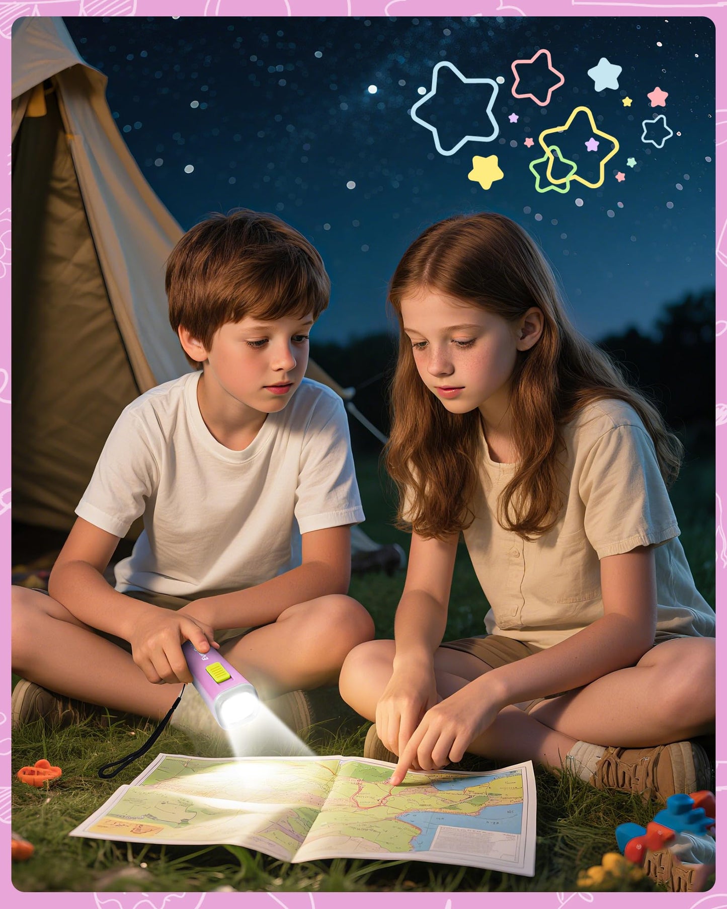 EverBrite Mini LED Flashlight, Pink, 3AAA Battery Included, Model E012046, Ideal for Emergencies and Camping