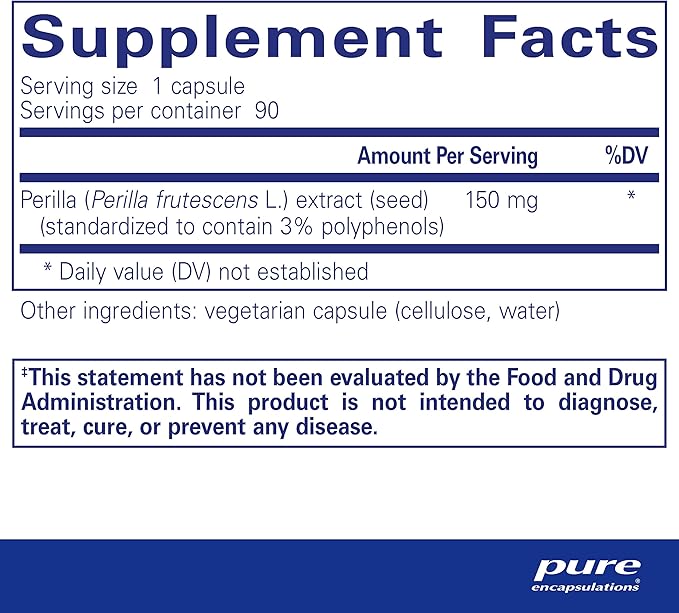 Pure Encapsulations Perilla Extract | Support for Healthy Modulation of Th2 Cytokines and Mucosal Health* | 90 Capsules