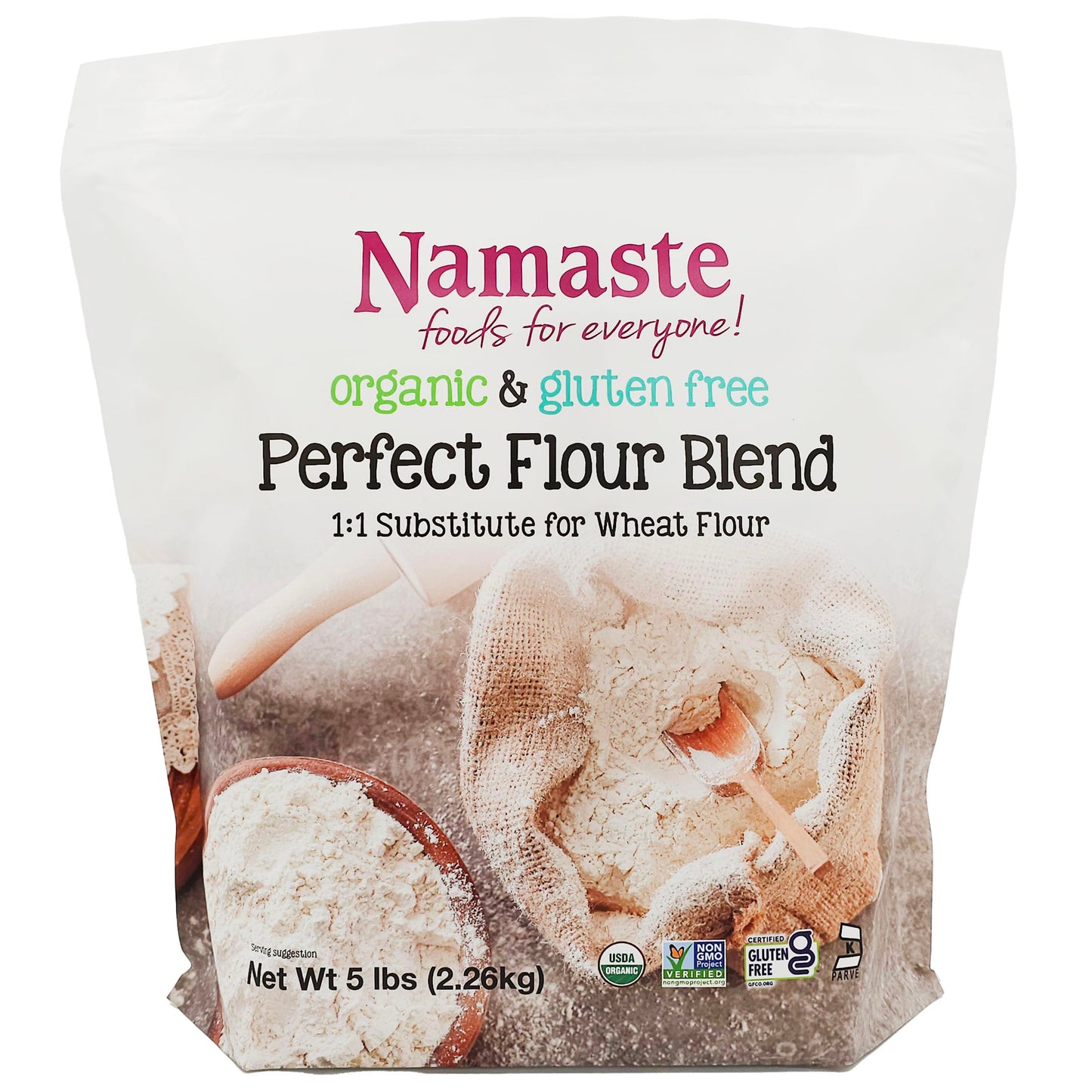 Namaste Foods Organic Perfect Flour Blend, Gluten Free, 5 lb