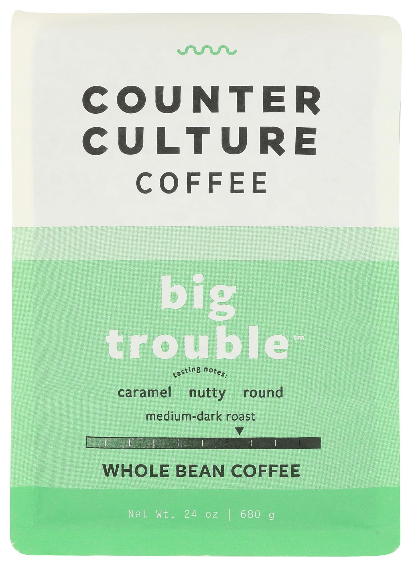 COUNTER CULTURE COFFEE Big Trouble Blend Whole Bean Coffee, 24 OZ