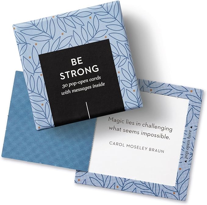 Compendium ThoughtFulls Pop-Open Cards — Be Strong — 30 Pop-Open Cards, Each with a Different Inspiring Message Inside