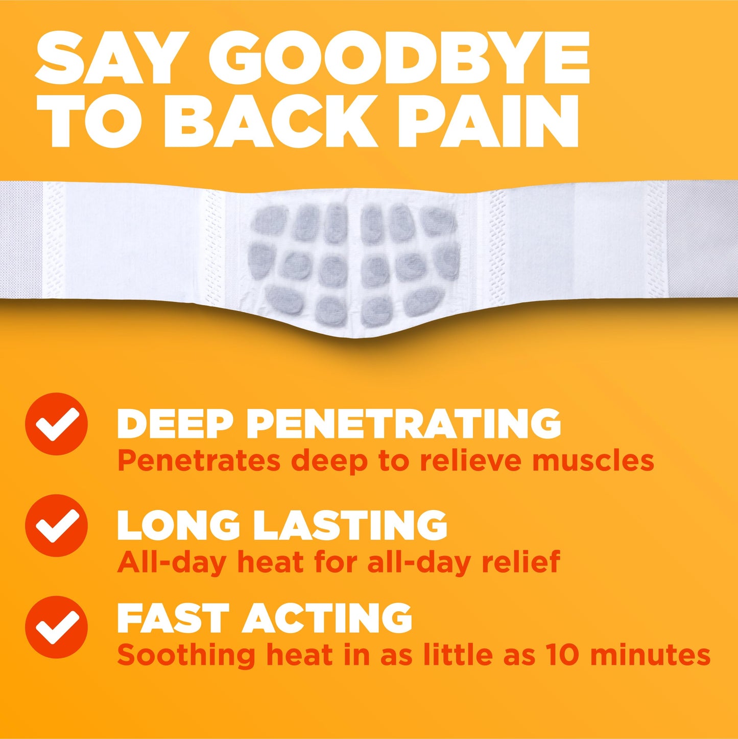 ThermaCare Advanced Back & Hip HeatWraps - Adhesive, Disposable Heat Therapy Pads for Lower Back Pain, Muscle Aches, & Herniated Disc Relief - Drug-Free - Long-Lasting - (L-XL - Pack of 5)