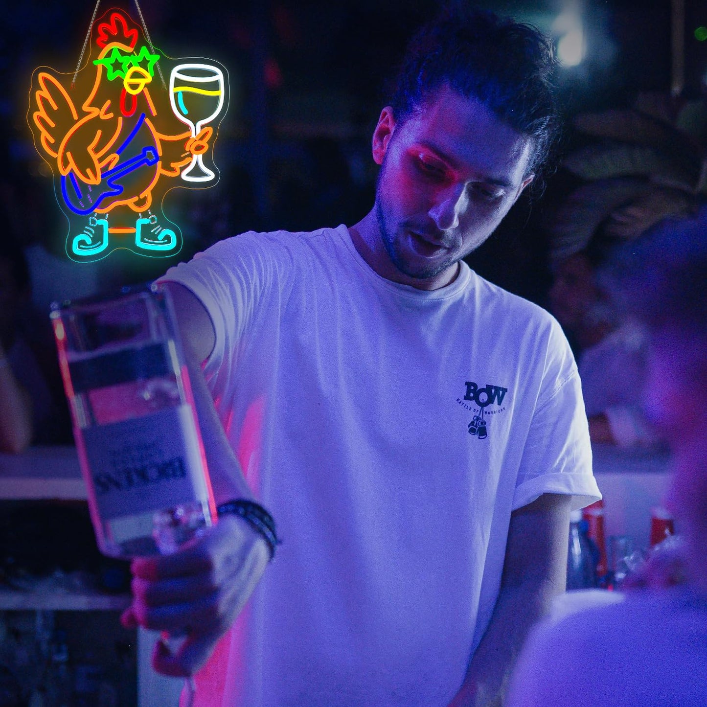 Ineonlife Thanksgiving Lights Turkey Neon Signs For Wall Decor Thanksgiving Decorations Outdoor Rock Chicken Turkey Neon Sign Led Sign Neon Lights For Bedroom Festival Holiday Bar Man Cave Club Party Home Decoration Gifts