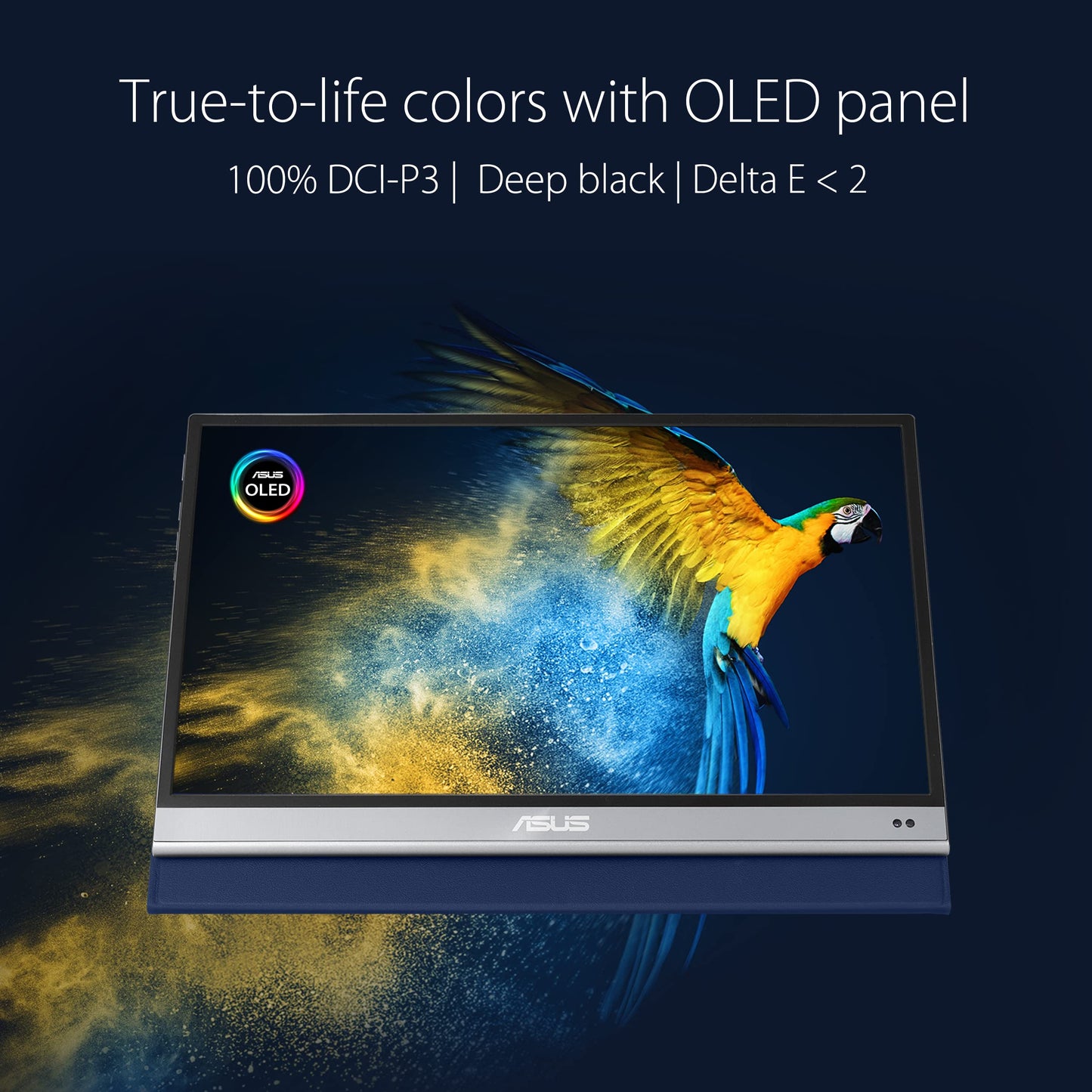 Asus Zenscreen Oled 15.6    1080P Portable Monitor (Mq16Ah) - Full Hd, 100% Dci-P3, 1Ms, Delta E < 2, Hdr-10, Eye Care, Usb Type