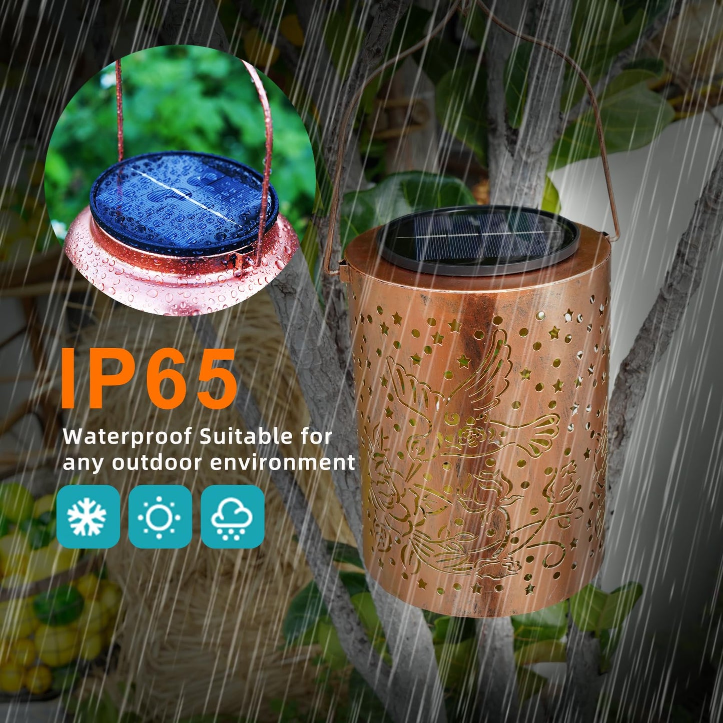 Upgraded 13.4 Large Solar Lanterns Outdoor With Long-Lasting 2000Mah Battery - Thoughtful Gift For Women Mom Grandma - Waterproof Hummingbird Solar Lights Decor For Garden Yard Porch Patio Lawn