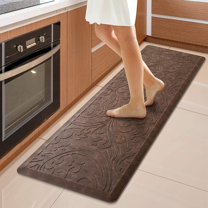 KMAT Kitchen Mat Cushioned Anti-Fatigue Waterproof Non-Slip Standing Mat Ergonomic Comfort Rug for Home,Office,Sink,Laundr...