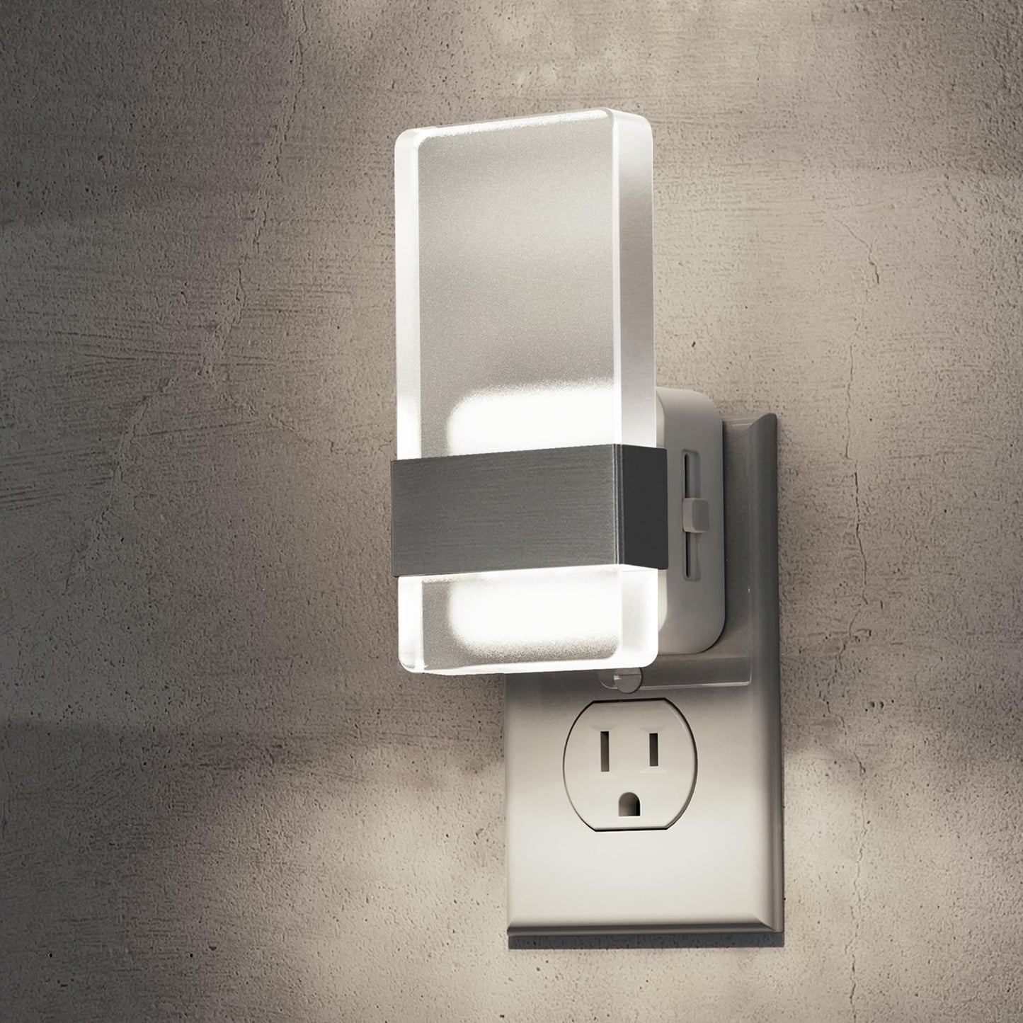 L Lohas Led Night Light  Night Lights Plug Into Wall  Decorative Nightlight With Light Sensor  0-100Lm Dimmable Nightlights  Daylight Wall Sconce-Style Acrylic Nitelight For Bathroom  Hallway Gift
