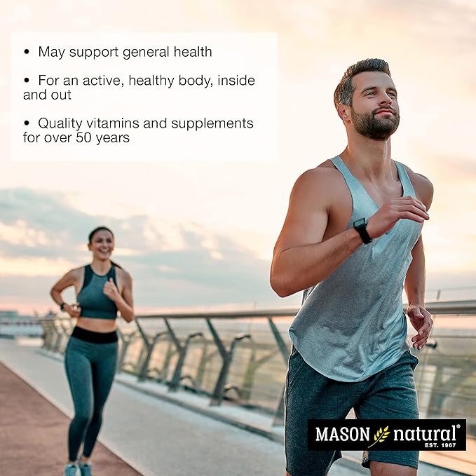 MASON NATURAL Daily Multiple Vitamins with Minerals - 24 Essential Vitamins and Minerals, All in One Multivitamin, Supports Overall Health, 60 Tablets (Pack of 3)