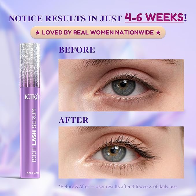 Eyelash Growth Serum, Advanced Lash Enhancing Treatment - Peptide & Vitamin Formula for Longger, Thicker and Fuller Looking Lashes, Vegan & Cruelty - Free for Sensitive Eyes, 8mL/ 0.27 fl oz