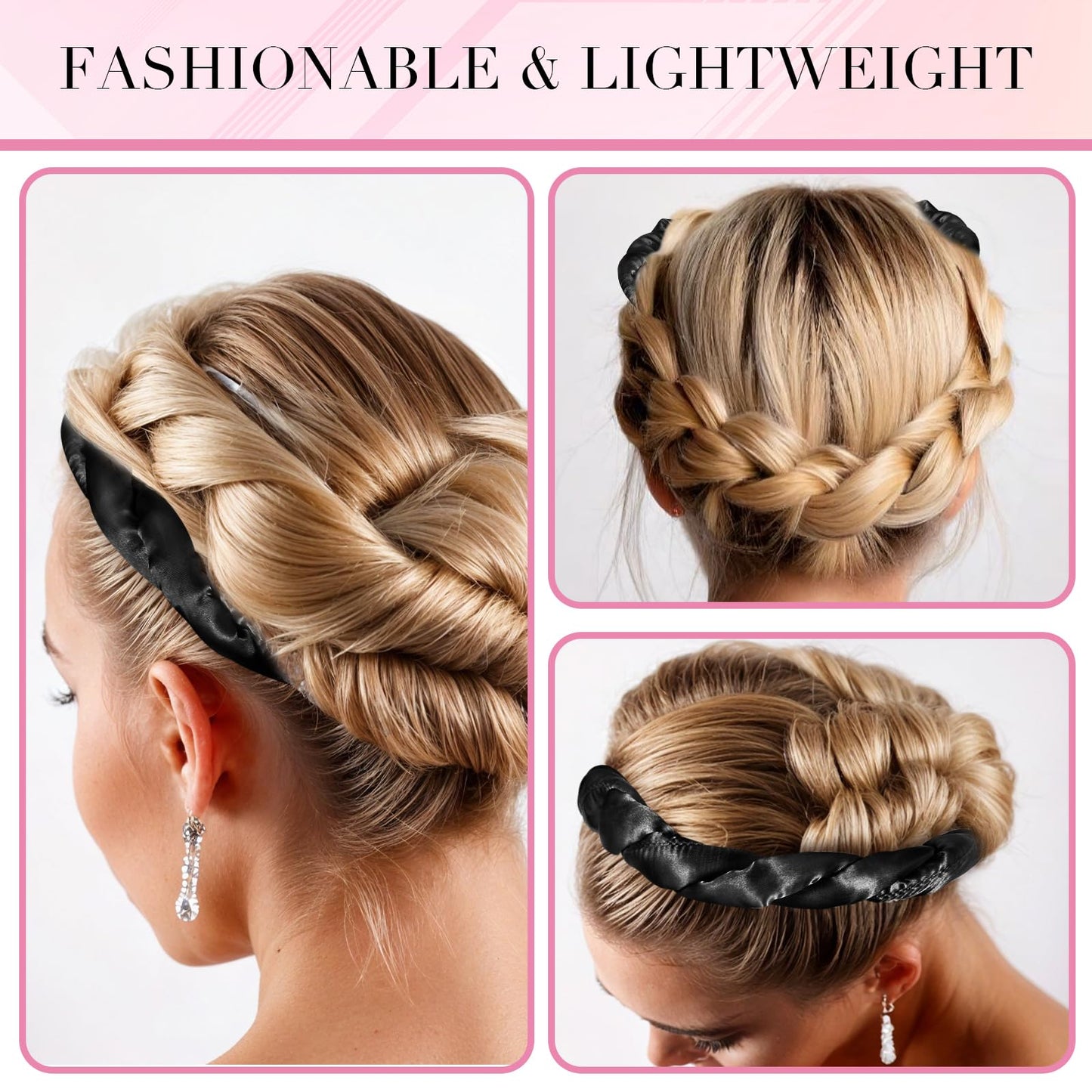 AOZUO Heatless Curling Rod Headband, Heatless Hair Curler Heatless Curls Overnight for Short Long Hair No Heat Overnight Curls w