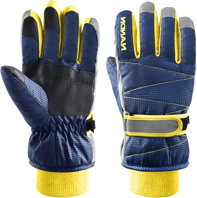 Azarxis Kids Children Ski Gloves Winter Snow Gloves Waterproof Winter Warm Glove for Snowboarding, Sledding