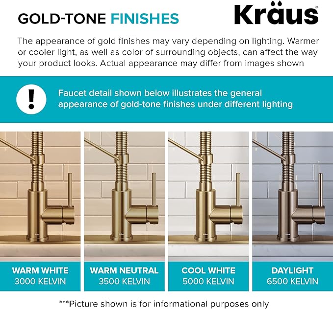 KRAUS Bolden Commercial Style Pull-Down Single Handle 18-Inch Kitchen Faucet in Brushed Brass, KPF-1610BB