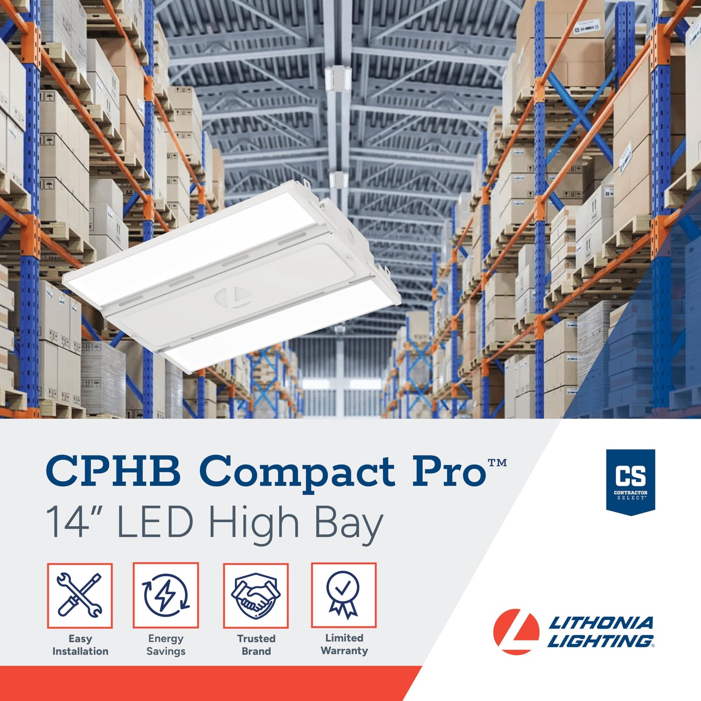 Lithonia Lighting Compact Pro Led High Bay Light  Ceiling Lighting Fixture  15 000 Lumens  5000K Daylight  Dimmable Led Work Light For Garage And Warehouse  Mvolt 120-277V (Cphb 15Lm Mvolt 50K)