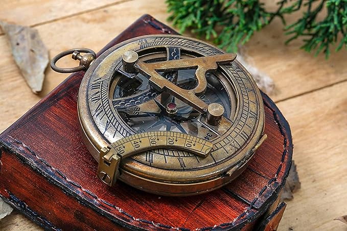 Son Gift to Our Son Compass Gifts for mom and dad with Leather Case Unique Birthday Wedding Day, Son Gifts from mom to Son - Motivational Quote Graduation Back to School Birthday Gift