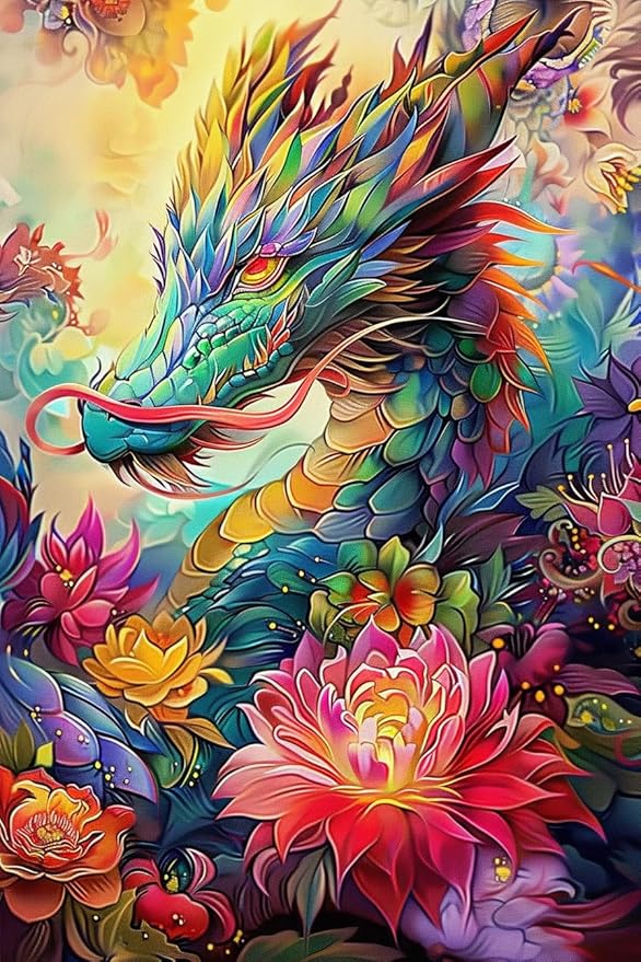 Flowers and Monsters 300-Piece Wooden Puzzle for Adults & Beginners - Relaxing Escape from Daily Life, Perfect for Family Reunion Activities & Quality Time