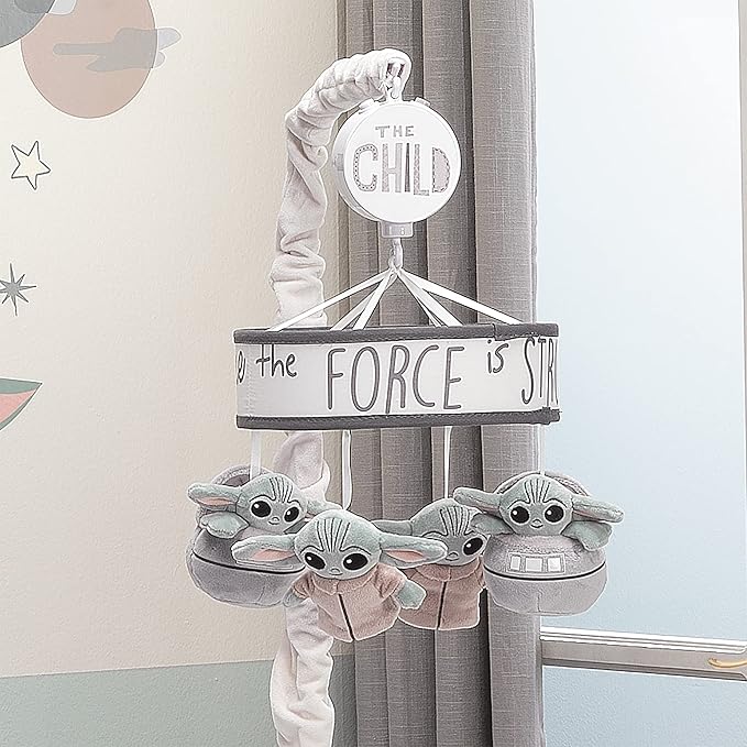 Lambs & Ivy Star Wars The Child/Baby Yoda Musical Baby Crib Mobile Soother Toy
