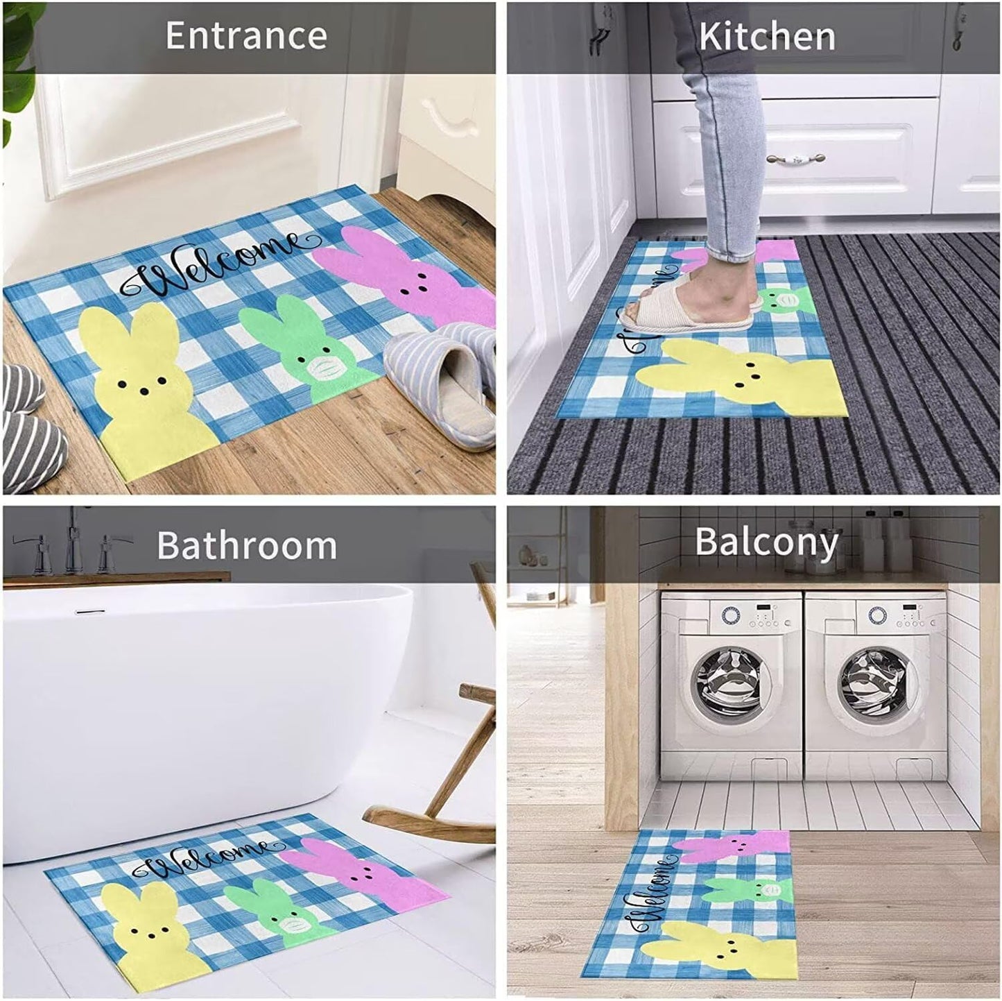 Awesome Mix Vol.1 Cassette Non Slip Entryway Rugs for Indoor Entrance Floor Door Mat Dries Quickly Kitchen Mat Natural Durable Easy to Maintain Bath Mat 18x30 inch