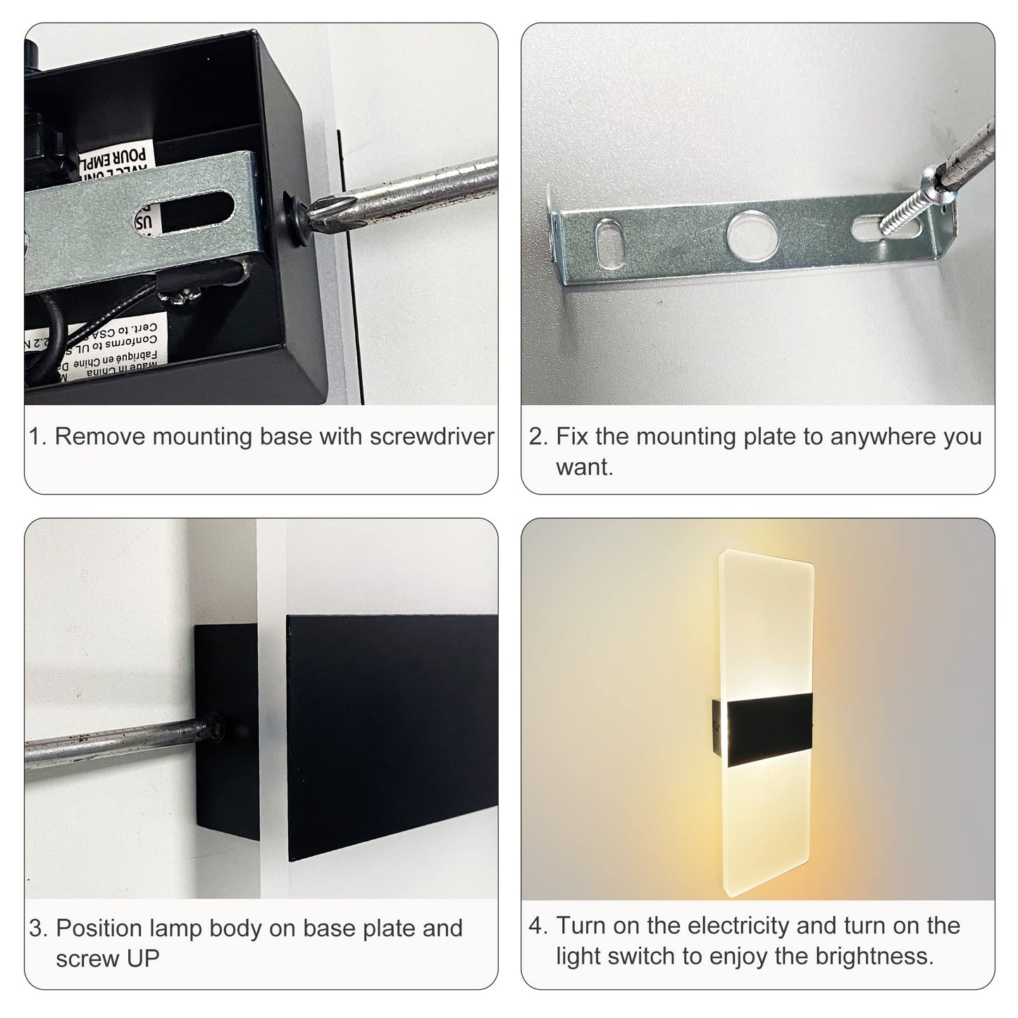 Homdec Led 12V Rv Modern Acrylic Wall Sconce Lighting With On&Off Switch  12Volts Rv Interior Decorative Wall Mounted Lamp Fixture  Warm White 3400K Bedside Lamp For Rv Motorhome Camper Trailer