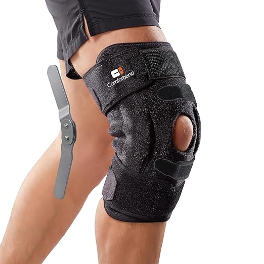 Comforband Adjustable Hinged Knee Brace – Dual Side Hinges for ACL, PCL, MCL Injury Support, Meniscus Tear, Arthritis Pain...