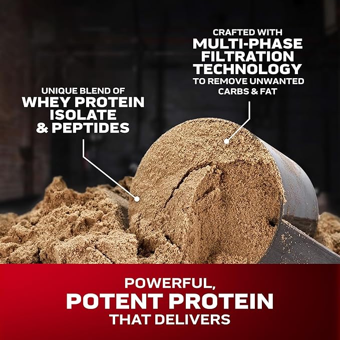 Muscletech Whey Protein Powder (Vanilla Cream, 4 Pound) - Nitro-Tech Ultimate Muscle Building Formula with Whey Protein Isolate & Peptides - 30g of Protein, 3g of Creatine & 6.8g of BCAA