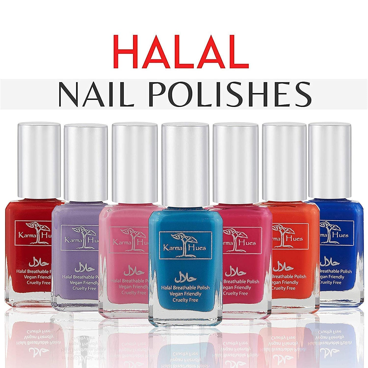 Karma Naturals Certified Halal Nail Polish - Breathable & Water Permeable, Wudu Friendly (Fatima)