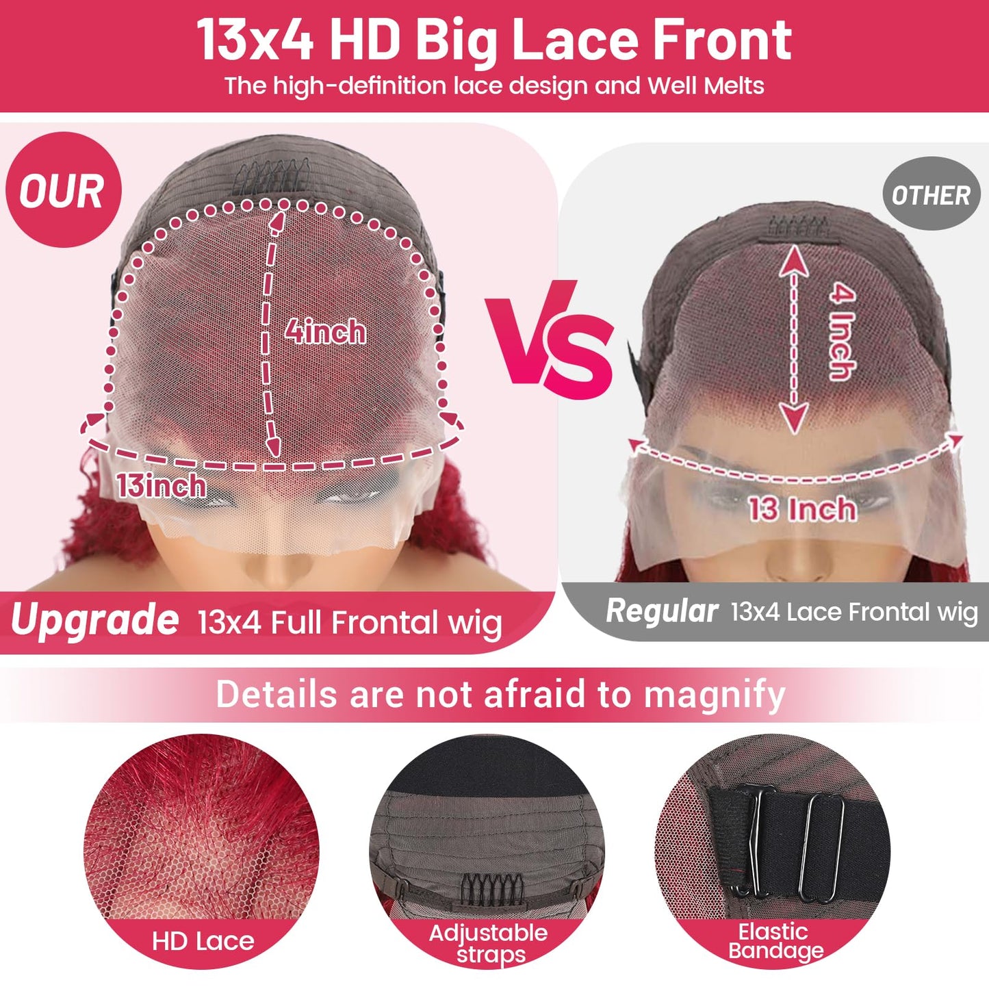 99j Burgundy Lace Front Wigs Human Hair 13x4 Bob Wig Human Hair Pre Plucked 200 Density HD Transparent Body Wave Lace Front Wigs