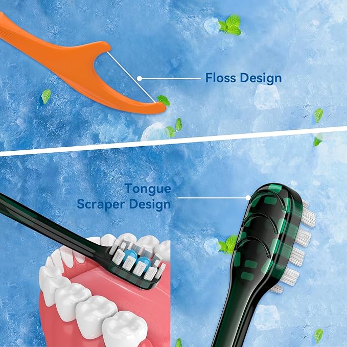 40Pack Disposable Toothbrush with Toothpaste All-in-One Oral Care Prepasted Individually Wrapped 5-in-1 Mini Toothbrush with Toothpick, Flosser, Tongue Cleaner, Perfect for Travel & On-The-Go (40P)