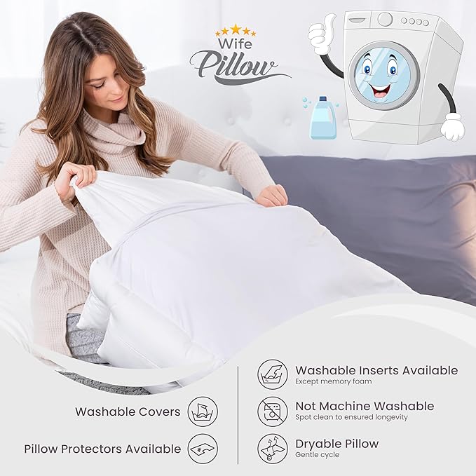 Medium Firm High Density Support. Arm Hole Slots for Cervical, Shoulder Pain Relief. Adjustable for Side, Back, Stomach Sleeping. Rayon Shell/Charcoal Infused Shredded Memory Foam