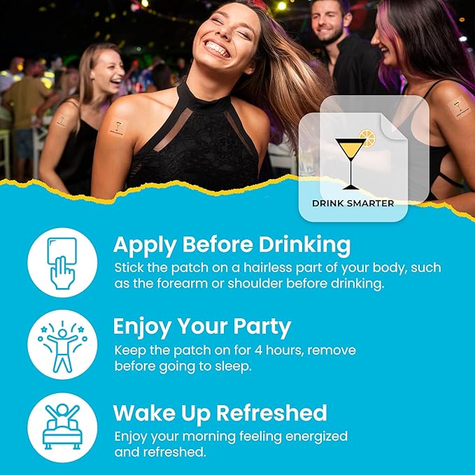 Recovery Patches 84 Pack - Wake Up Refreshed & Energized With Our 100% Natural Ingredients Recovery Patch - Skin-Friendly & Waterproof - Apply Before Drinking - Enhanced Morning Formula