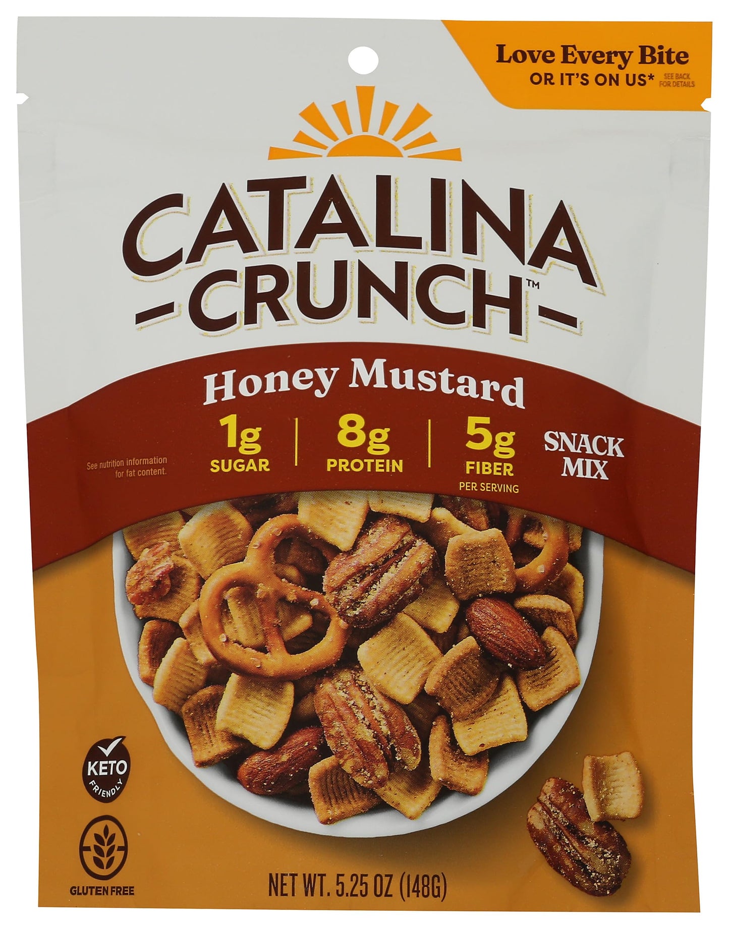 Catalina Crunch Snack Mix, Honey Mustard, Kosher, Keto Friendly, Gluten Free, 5.25 Ounce (Pack of 6)