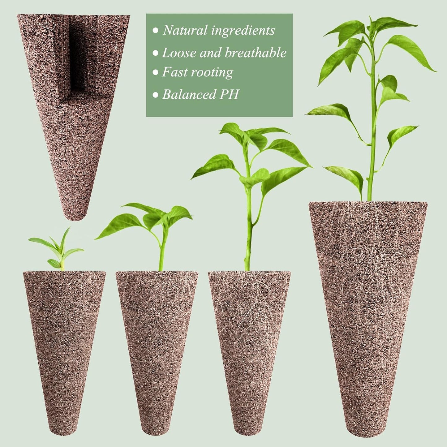 126 Piece Hydroponic Pods Kit: Grow Anything with 30 Grow Sponges, 30 Baskets, 30 Domes, 30 Labels, 4 A&B Plant Food, 1 Tweezer - Compatible with All Hydroponics Brands