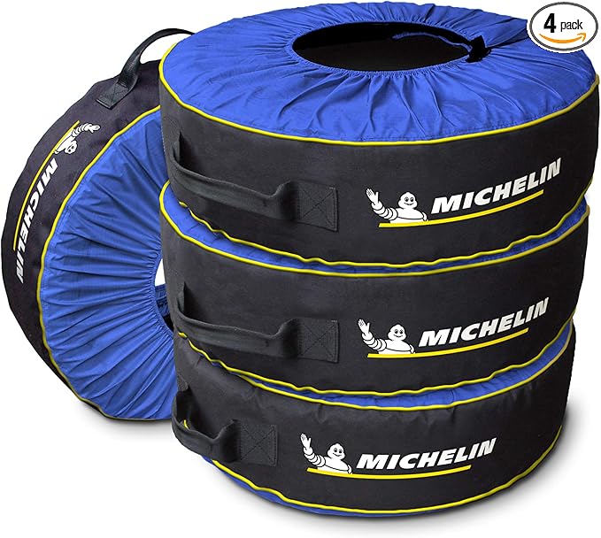 Kurgo Michelin 80 Tire Covers & Tire Bags - All-Season Protection - Seasonal Organizer - Vehicle Tire Cover - Heavy-Duty C...