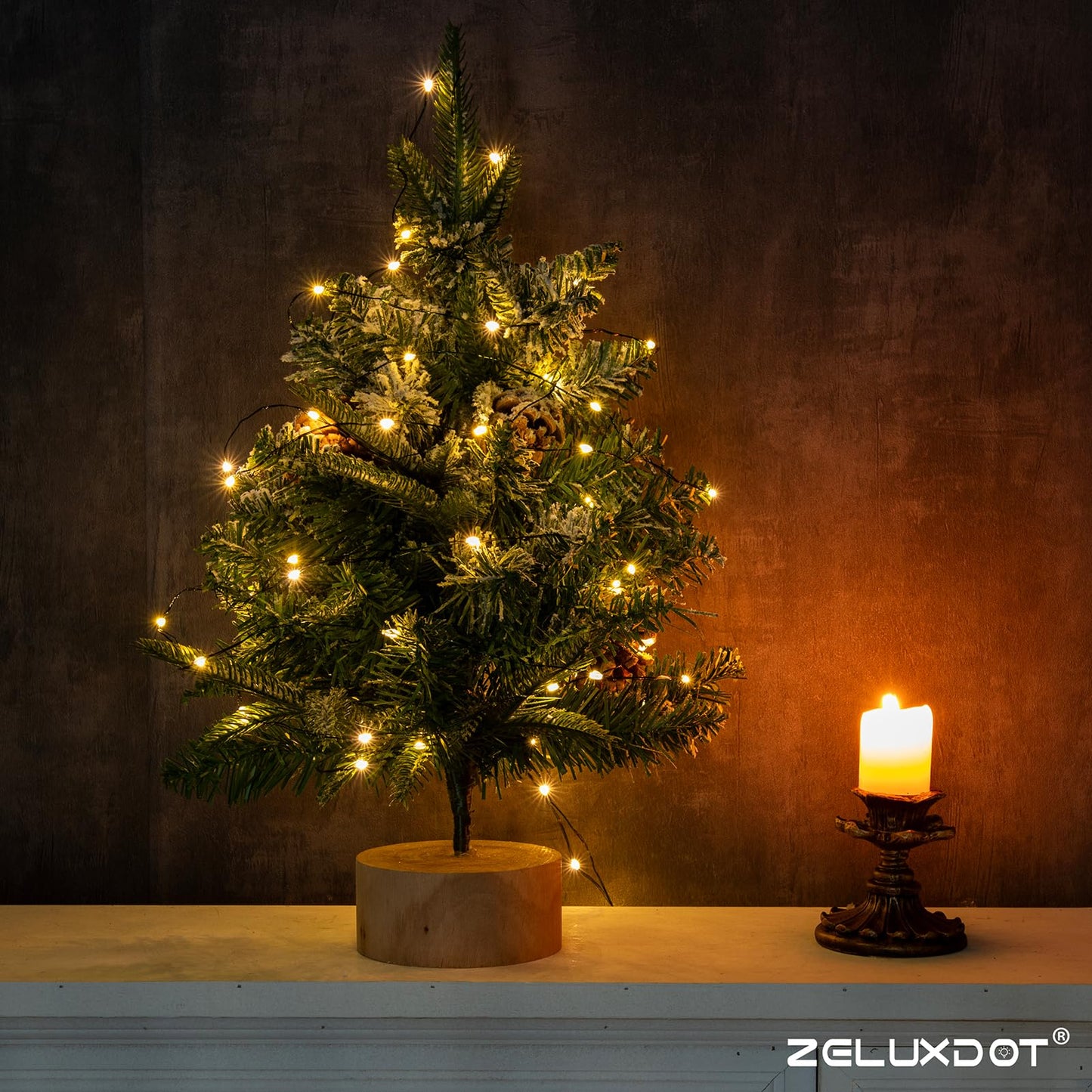 Zeluxdot Fairy Lights, 400Ft Waterproof String Lights, 1200 Leds, Warm White Copper Wire For Indoor/Outdoor Decor