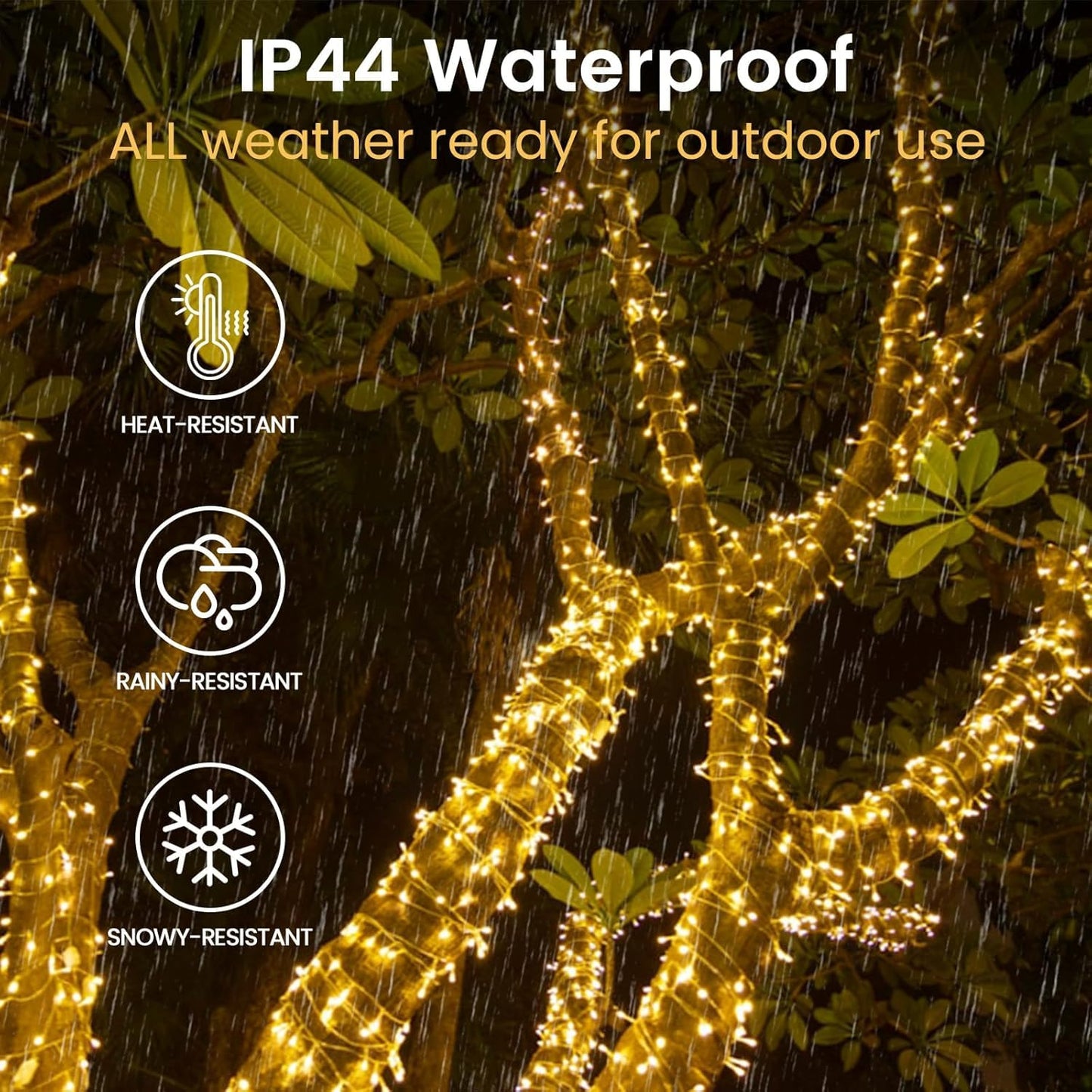 2 Pack Christmas String Lights Battery Operated With Timer  33Ft 100 Led Waterproof Twinkle Lights  8 Modes Fairy Light For Indoor And Outdoor Bedroom Garland Tree Christmas Decorations (Warm White)