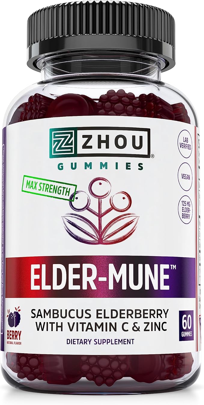 ZHOU Nutrition Elderberry Gummies & L'il Critters Gummy Multivitamin, 60 & 190 Gummies