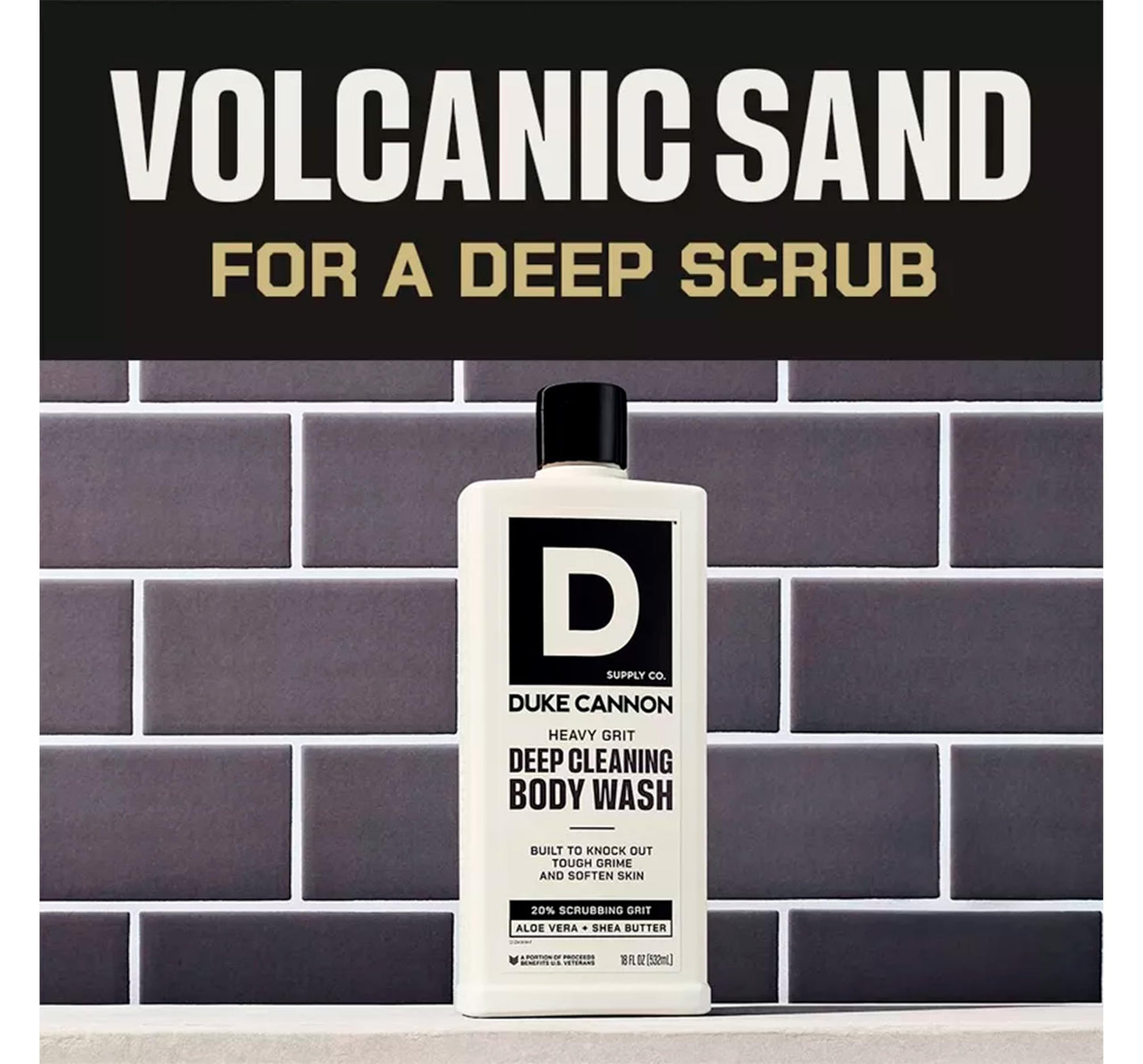 Duke Cannon Supply Co. Heavy Grit Deep Cleaning Men's Body Wash - 18 fl oz - Pack Of 01