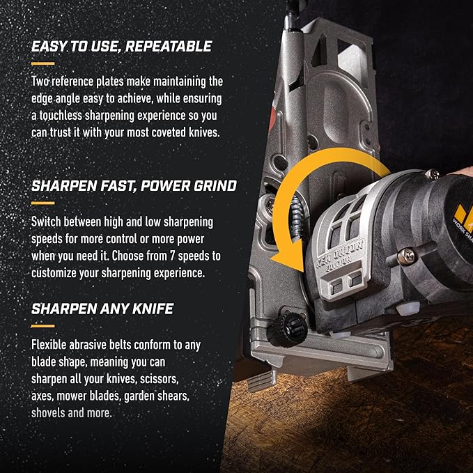 Work Sharp Ken Onion Edition Knife & Tool Sharpener Elite Gift Bundle with Guided Field Sharpener