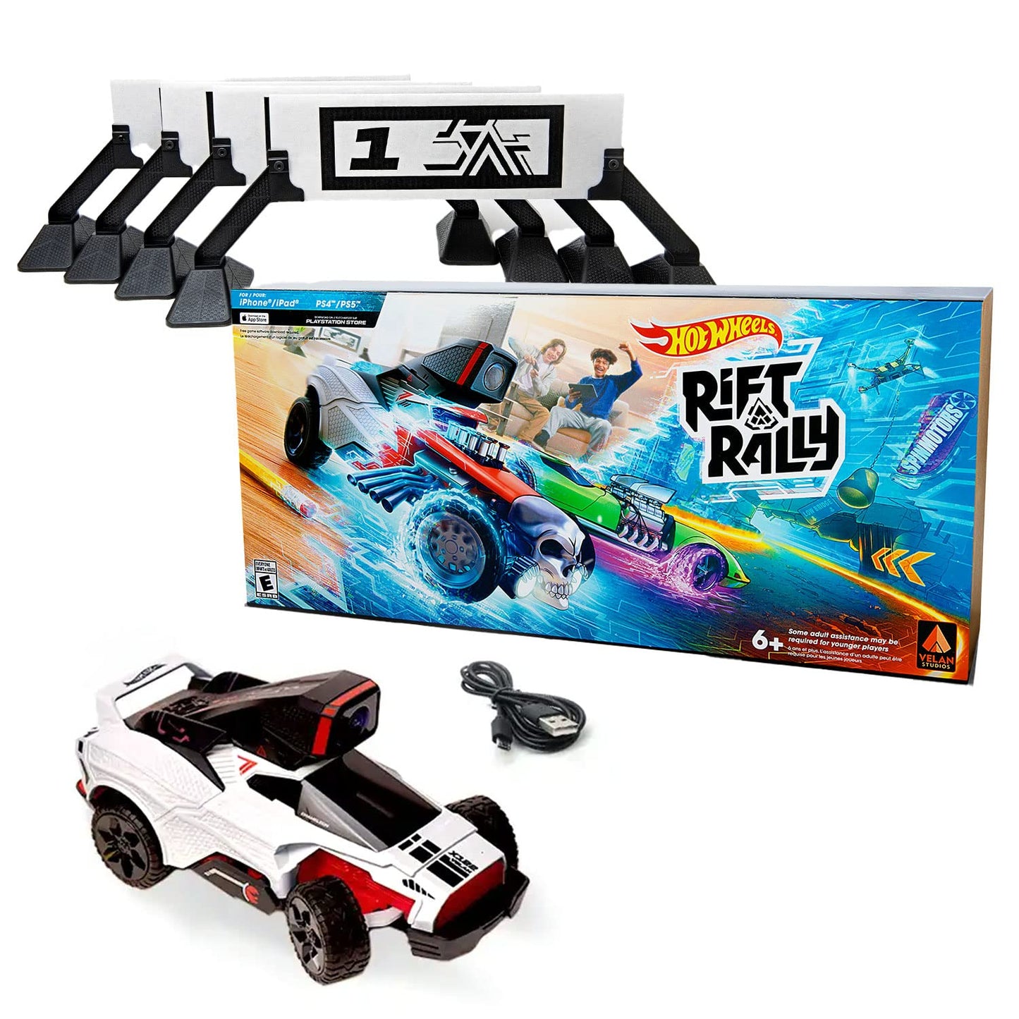 Velan Studios Hot Wheels Rift Rally Game - 140+ Cars, Customizable Track, PS4/5, iPhone/iPad - Standard Edition, 3 inches