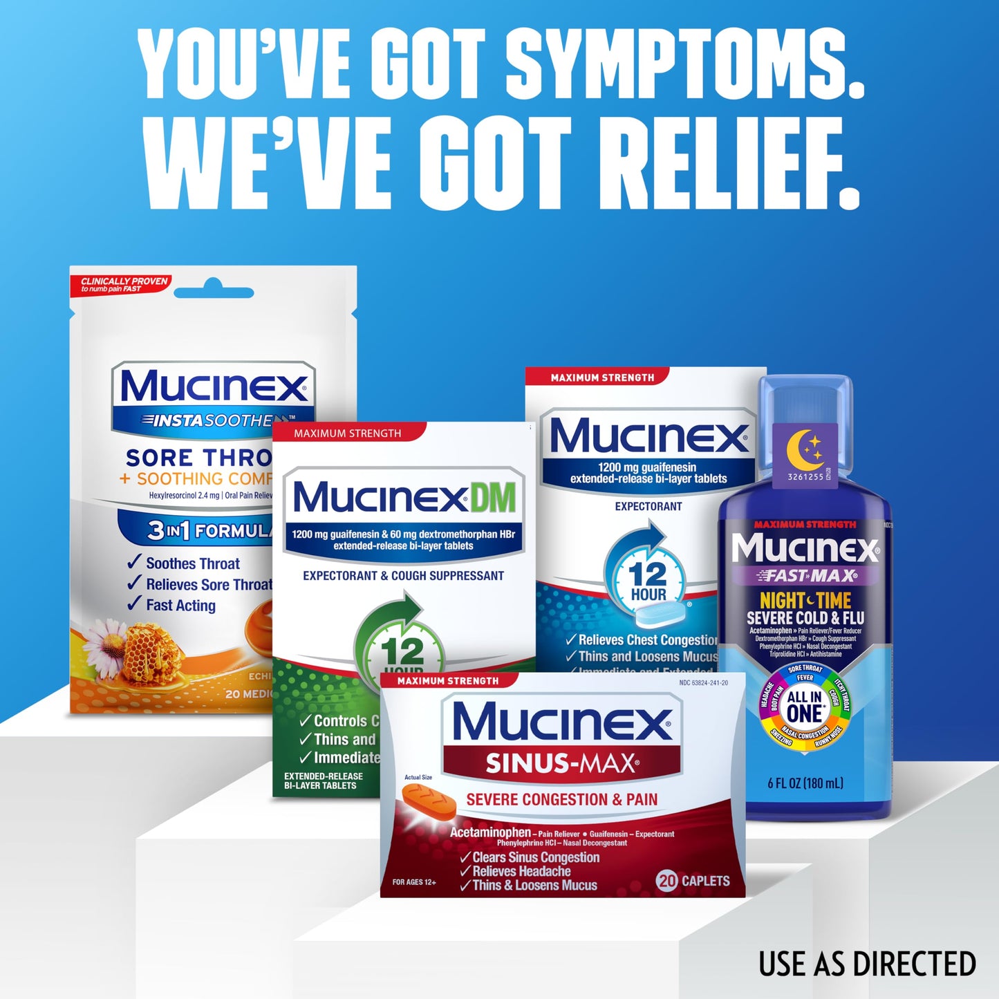 Mucinex Sinus-Max Severe Congestion Relief Caplets, 20 Count