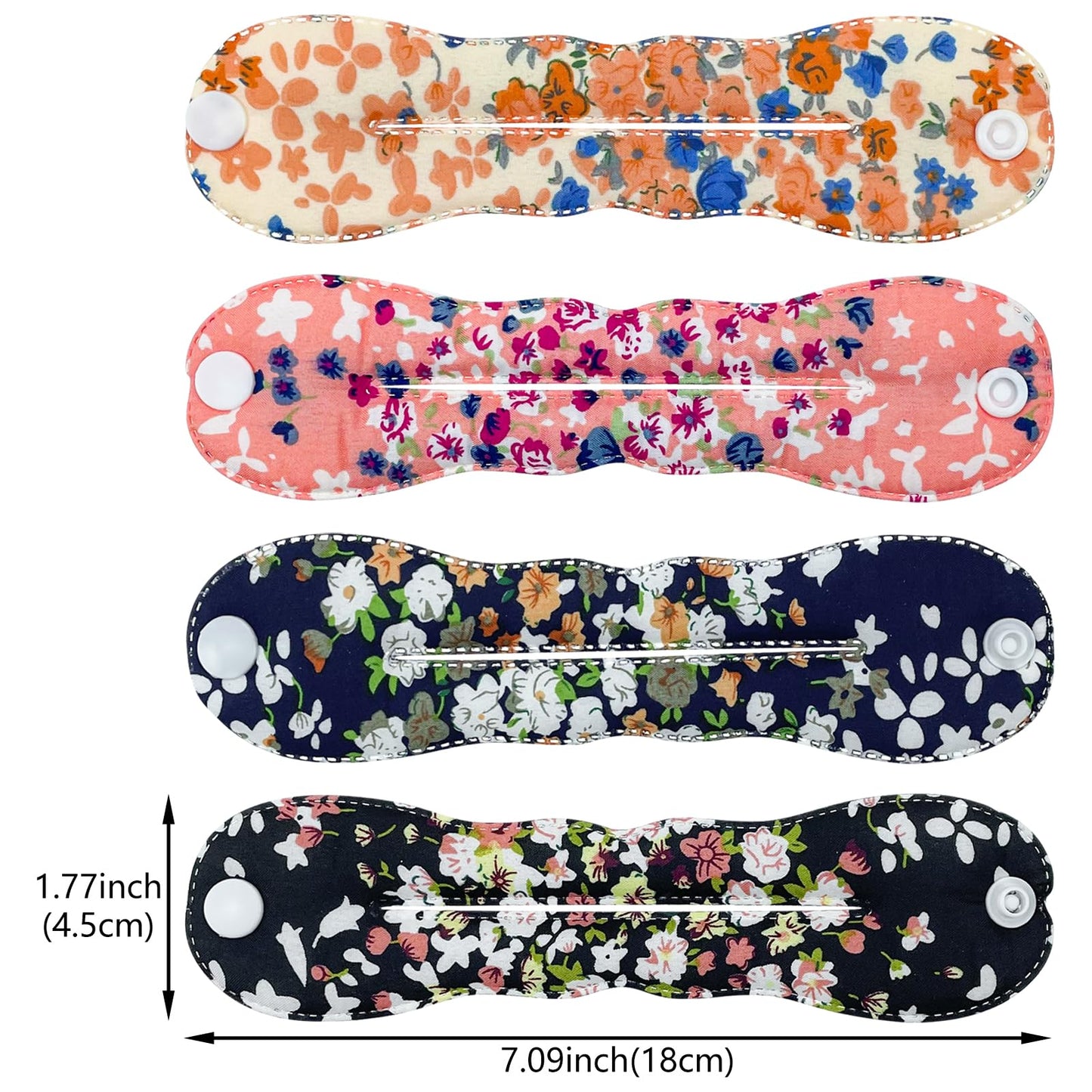 10 Pcs Hair Bun Maker French Magic Twist Donut Hair Bun Snap Roll Sponge Bun Donut Lazy Hair Curler Tool Polka Dot Flower Flexib