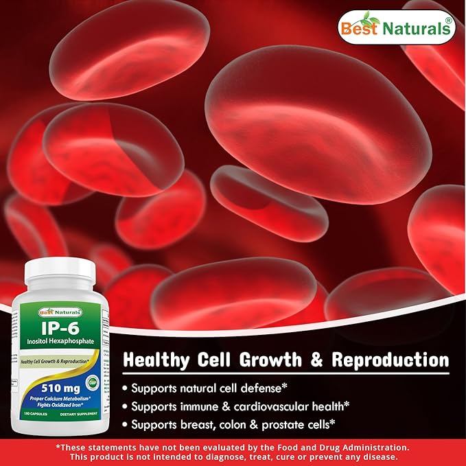 Best Naturals IP-6 510 mg & Vitamin K2 (MK7) with D3