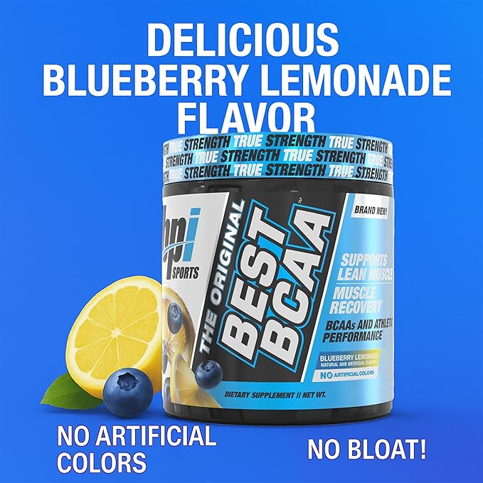 BPI Sports Best BCAA Powder - Muscle Recovery Support - Branched Chain Amino Acids | Building Blocks of Protein and Muscle - Post Workout Recovery – Hydration - Passion Fruit, 30 Servings