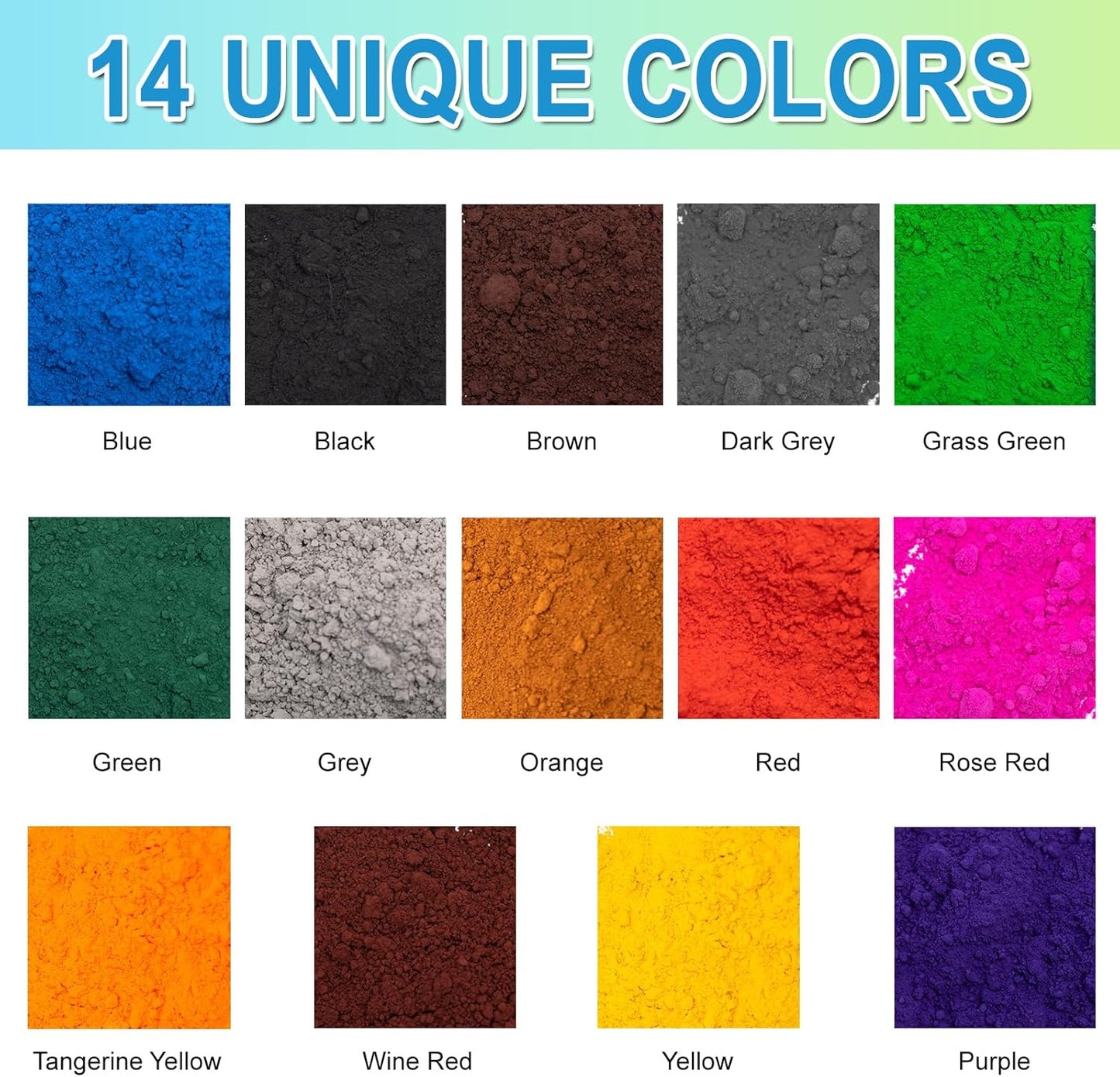 GOODTAKE Concrete Pigment Powder, Grey Iron Oxide Cement Dye for Pastel Tile Paint, Mortar, Grout (16 oz)