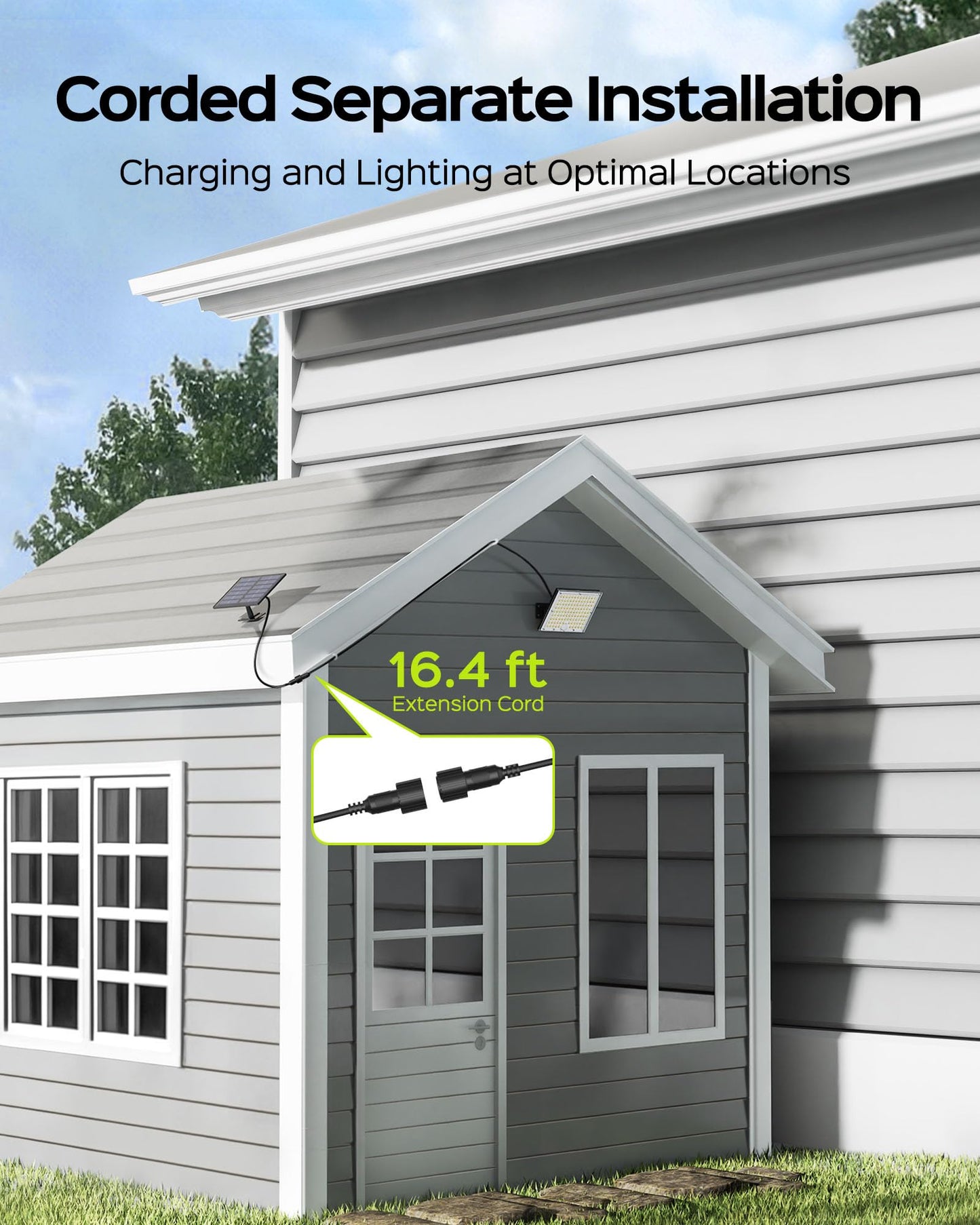 Jackyled Solar Motion Lights, 113 Led Waterproof Security Lights, 2 Pack, Black, Model Jackyled791