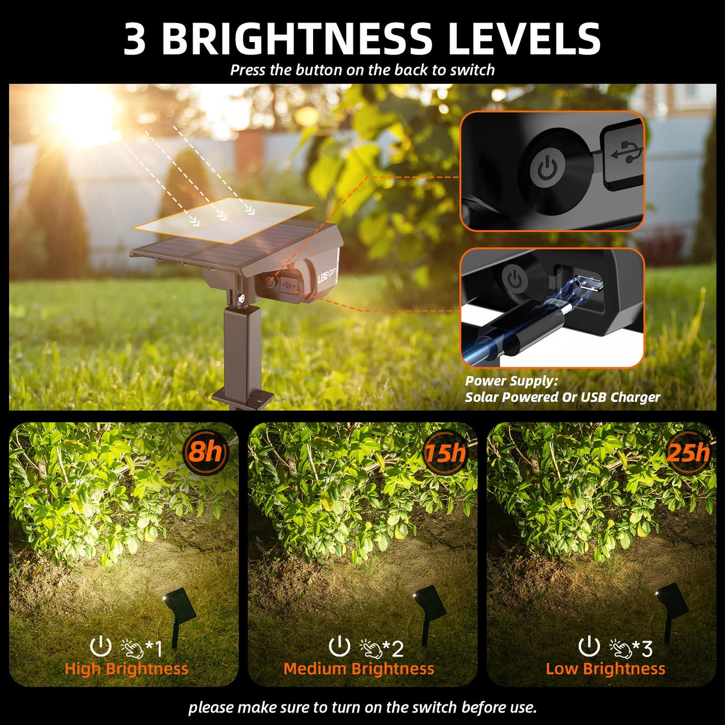 LEREKAM Solar Spot Lights, 40 LED Landscape Lighting, IP65 Waterproof, 360 Adjustable, 10 Pack, Cool White
