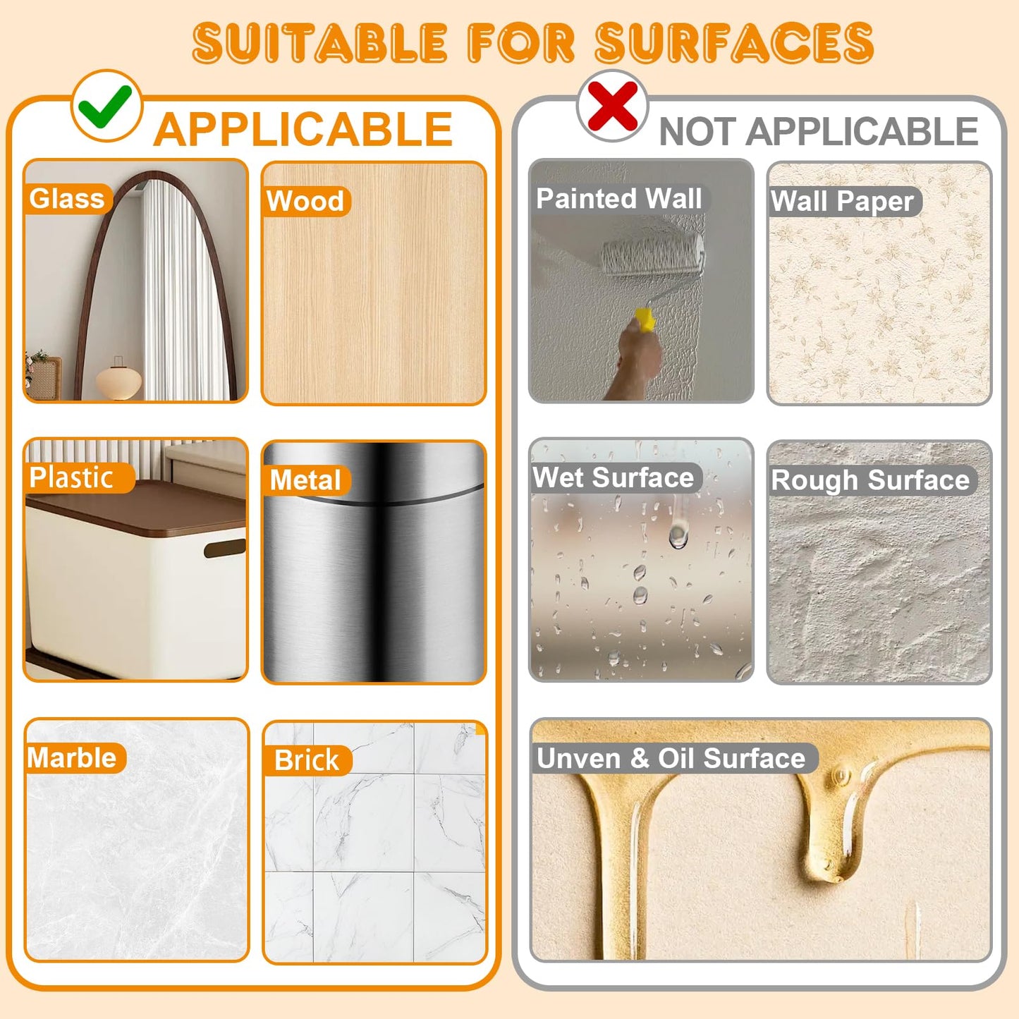 480 PCS Double Sided Tape Adhesive Dots Stickers, Clear Removable Sticky Tack Adhesive Putty, Waterproof No Trace Sticky Dots for Hanging Crafts, Photo Stickers, Wedding and Holiday Decorations