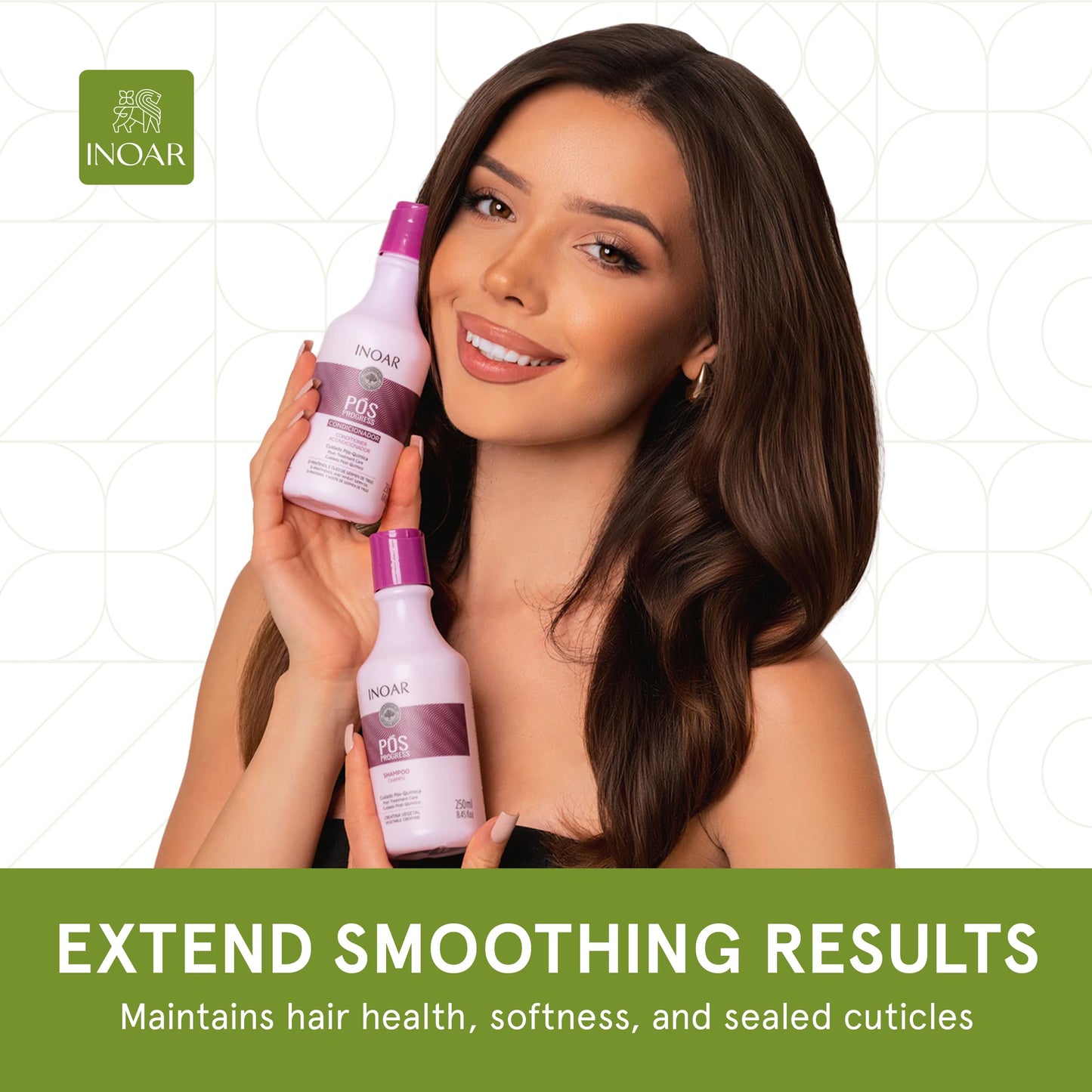 Inoar P  s Progress Duo Kit, Shampoo & Conditioner for Post-Treatment Care, 8.45 fl.oz. Each
