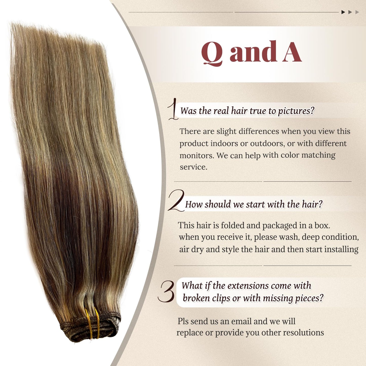 Licoville Clip in Hair Extensions Real Hair Blonde Highlight Human Hair Clip ins 15 Inch 70grams 7pcs Full Thick Medium Brown wi
