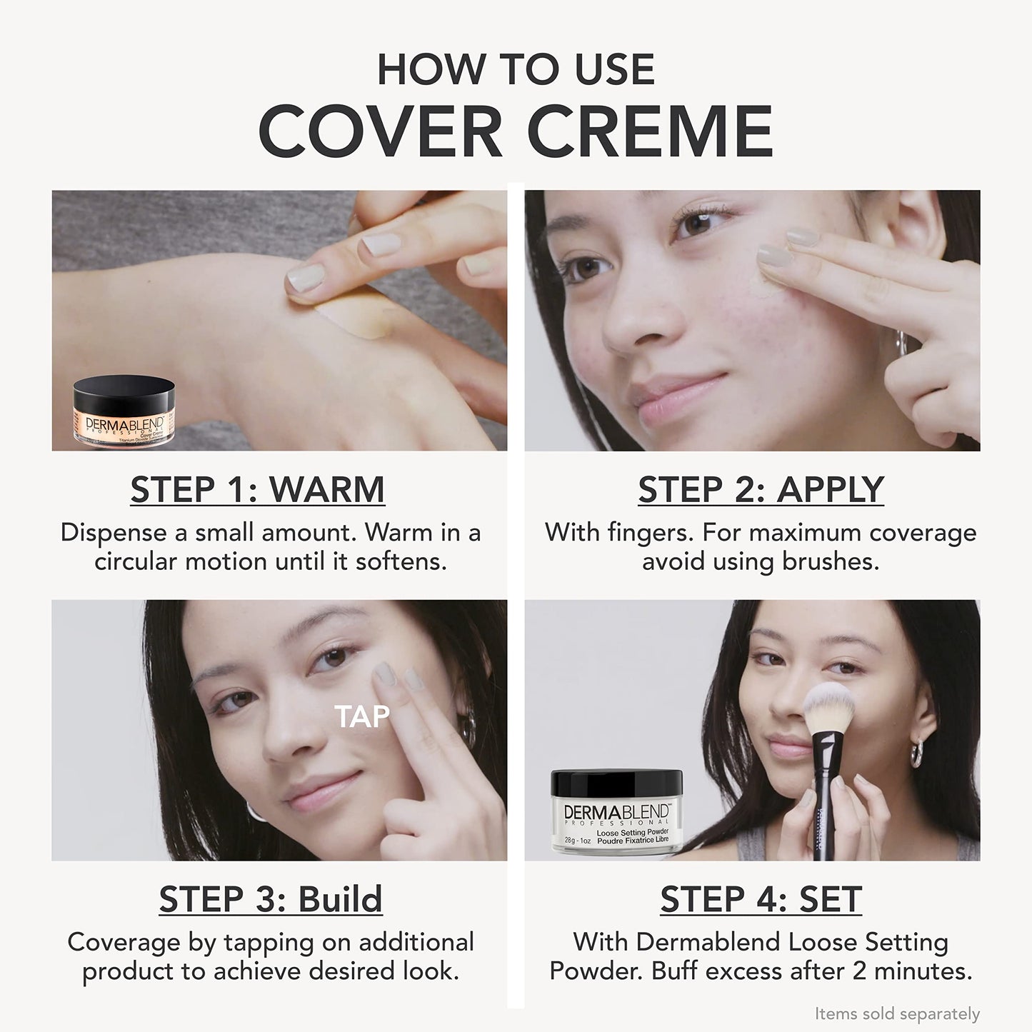 Dermablend Cover Creme Full Coverage Foundation with SPF 30, 20W Cashew Beige, 1 oz.