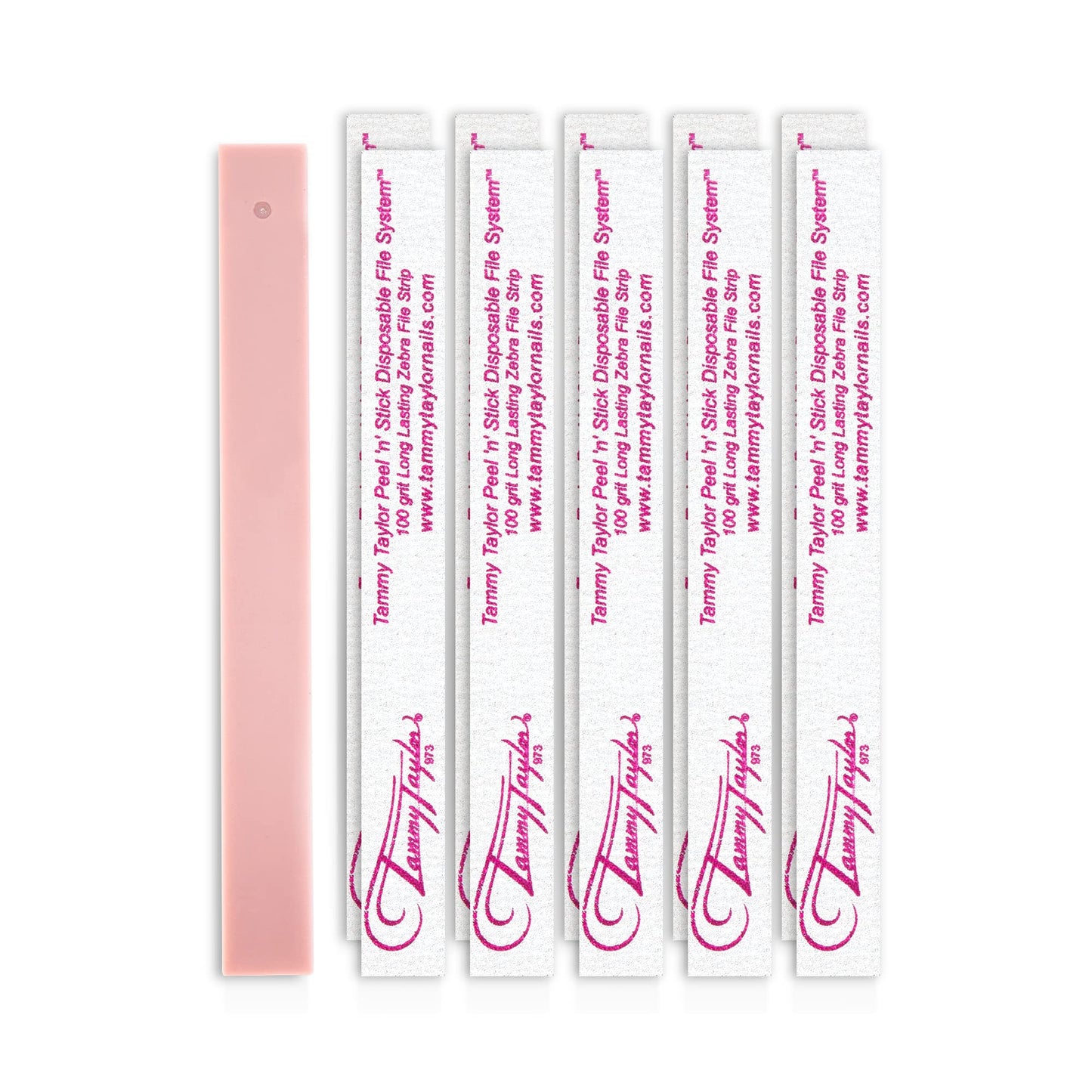 Tammy Taylor 100 Grit Acrylic Finger Nail Files for Women, 100/180 Limas para Uas & Emery Boards for Nails, Professional Manicur